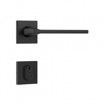 Fechadura Externa 3000 Classic Roseta Quadrada Preto